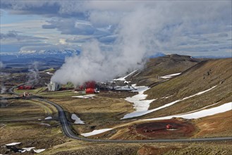 Geothermatic stream power plant Kroefluvirkjun