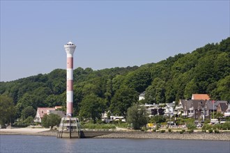Lighthouse on the banks of the Elbe