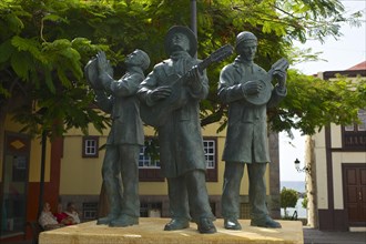 Statues of musicians in the centre of Santa Cruz de La Palma