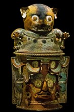 Burial urn with jaguar god