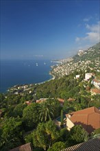 View from Roquebrune to the coast and Monte Carlo