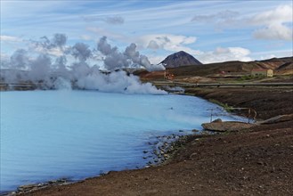 Geothermal heated lake