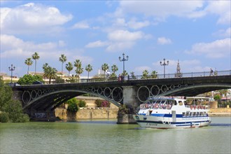 Tourist boat on the Guadalquivir River