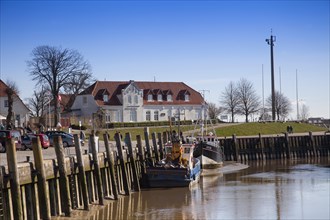 The old historic harbour of Toenning