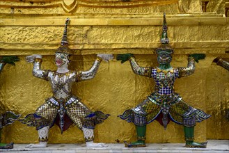 Yaksha figures Temple Wat Phra Kaeo