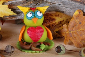 Owl from marzipan