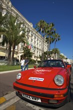 Porsche of the Hotel Carlton at the Croisette in Cannes
