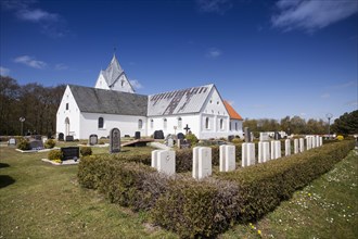 Church at the military cemetery of Broens