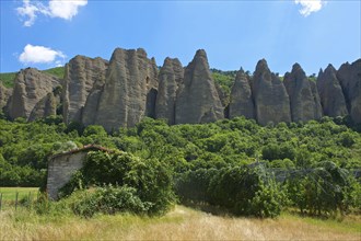 Rocks of Les Mees in the Durane Valley