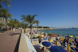 Beach at the Croisette in Cannes