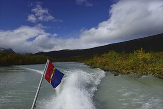 Boat trip on Lake Ladtjojaure