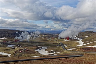 Geothermatic stream power plant Kroefluvirkjun