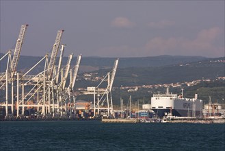 View of the port of Koper