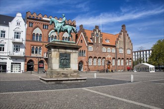 Old Town with Market Square of Esbjerg