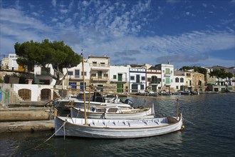 Traditional boats in the port of Portocolom