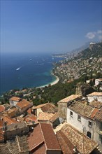 View from Roquebrune to the coast and Monte Carlo