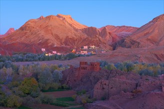 Dades Gorges at dusk