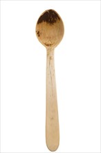 Boxwood wooden spoon against a white background