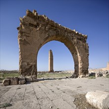 Ruins of Harran University in Harran Tumulus