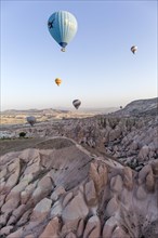 Hot Air Balloon Flying over Cappadocia