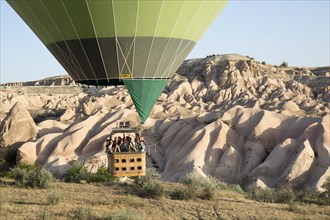 Hot Air Balloon Flying over Cappadocia