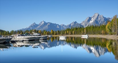 Mountains reflected in the lake