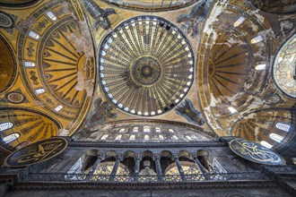 Ceiling and dome of the Haghia Sophia
