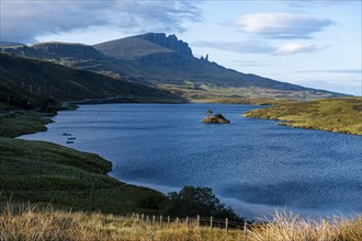 Loch Leathan with the old man of Storr in the background