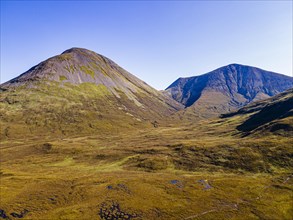 Aerial of the Black Cuillin ridge