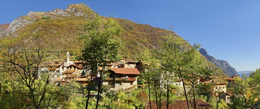 Small idyllic mountain village