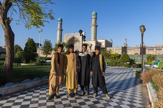 Young boys in the great Mosque of Herat