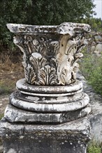 Column head in the temple of Aphrodite in Aphrodisias