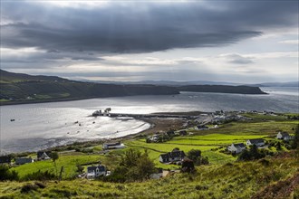 Overlook over the bay of Uig