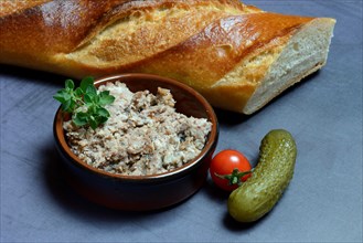 A bowl with meat terrine
