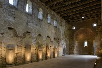 View of historic nave of Einhardsbasilika