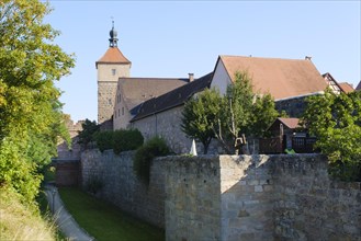 Medieval town with town wall