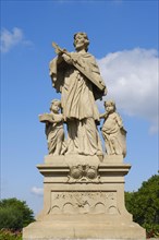 Statue of the bridge saint John Nepomuk