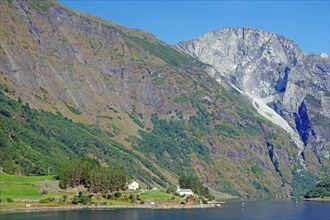 Fjord with small village