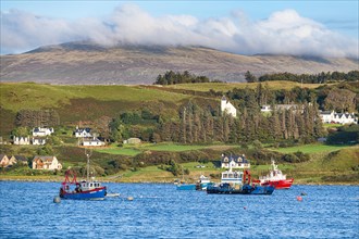 Overlook over the bay of Uig