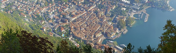 Town view of Riva del Garda and Lake Garda in the morning