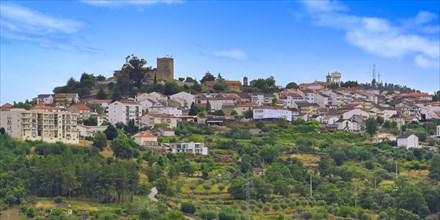 View over Belmonte and his castle