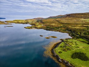 Aerial of Loch Dunvegan