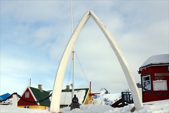 Archway made of whalebone