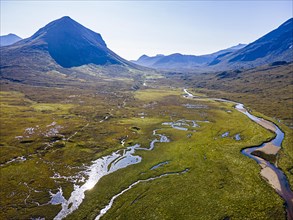 Aerial of the Black Cuillin ridge