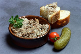 A bowl with meat terrine