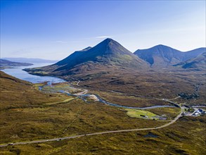 Aerial of the Black Cuillin ridge