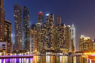 Dubai Marina Harbour Skyline