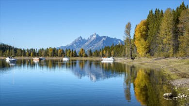 Mountains reflected in the lake