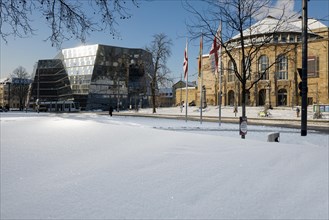 Winter atmosphere with snow