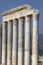 Columns in the ancient city of Laodikya in Denizli
